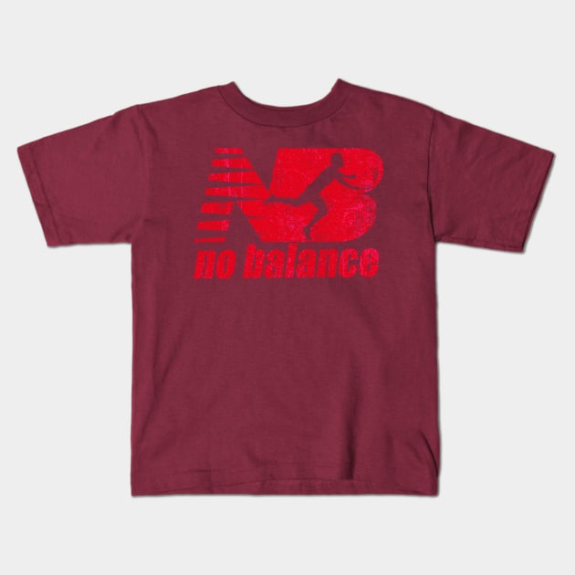 Funny Runner no balance Kids T-Shirt by HannessyRin